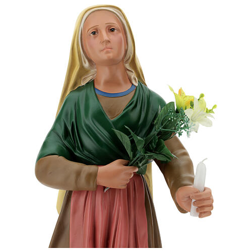 St. Bernadette hand painted plaster statue Arte Barsanti 65 cm 2