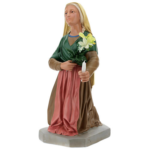 St. Bernadette hand painted plaster statue Arte Barsanti 65 cm 3