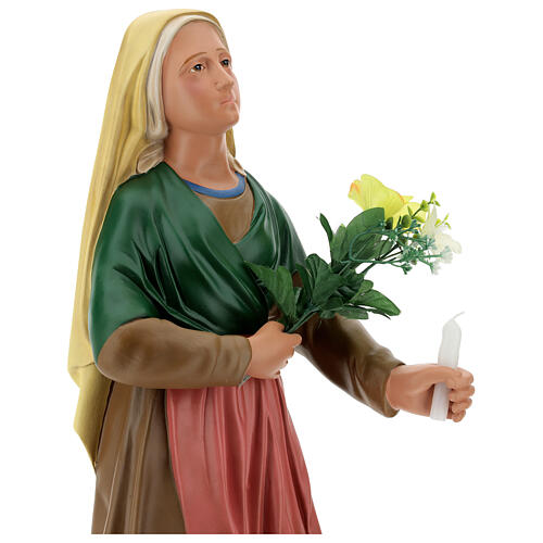St. Bernadette hand painted plaster statue Arte Barsanti 65 cm 4