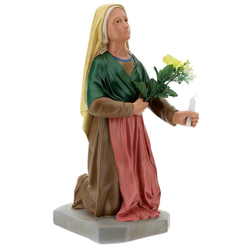 St. Bernadette hand painted plaster statue Arte Barsanti 65 cm 5