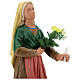 St. Bernadette hand painted plaster statue Arte Barsanti 65 cm s4
