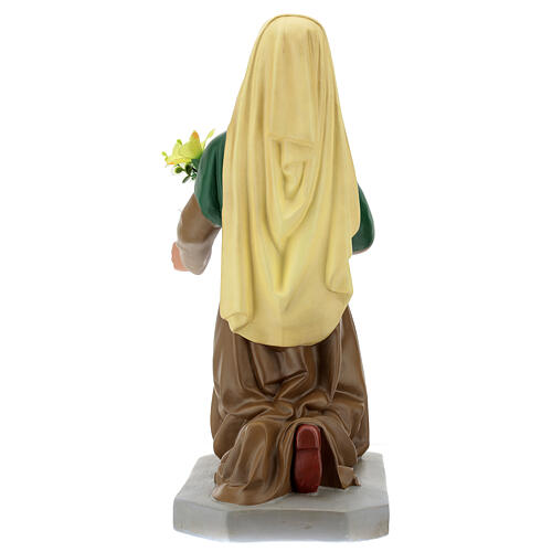 Statua Santa Bernadette 65 cm gesso dipinto a mano Arte Barsanti 6