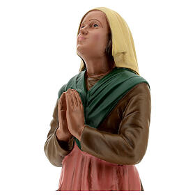 Estatua Santa Bernadette resina 30 cm pintada a mano Arte Barsanti