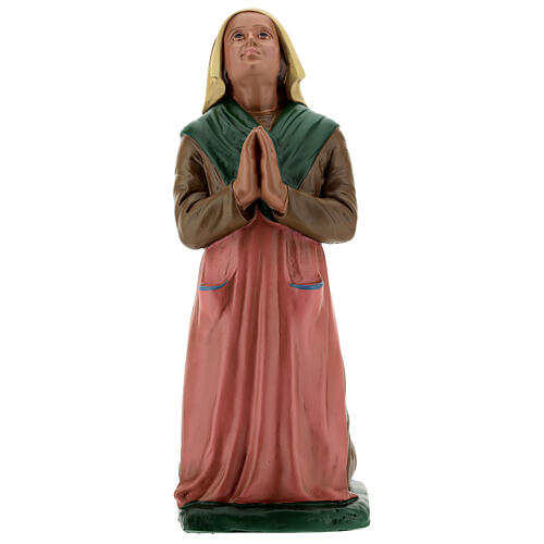 Estatua Santa Bernadette resina 30 cm pintada a mano Arte Barsanti 1