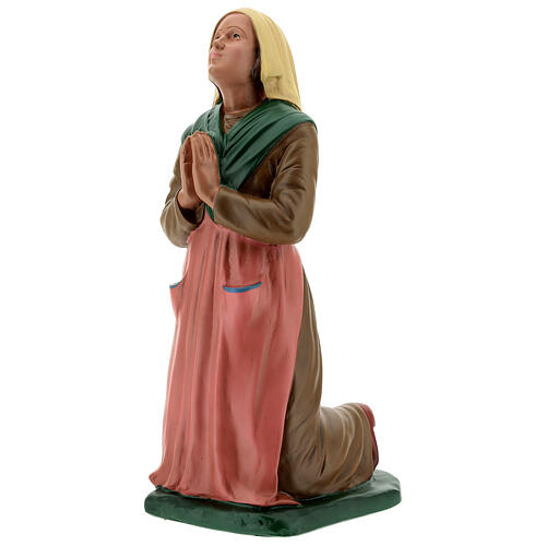 St Bernadette statue, 30 cm hand painted resin Arte Barsanti 3