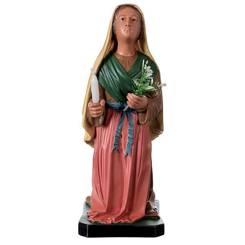 Santa Bernadette pintada a mano estatua resina 40 cm Arte Barsanti 1
