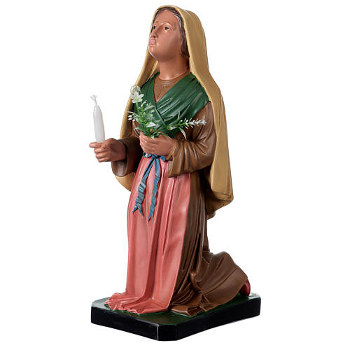 Santa Bernadette pintada a mano estatua resina 40 cm Arte Barsanti 3