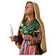 Sainte Bernadette peinte à la main statue résine 40 cm Arte Barsanti s2