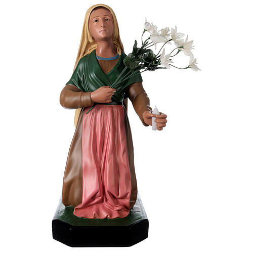 Heilige Bernadette, Resin, handkoloriert, 80 cm, Arte Barsanti 1