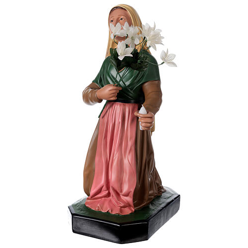 Statue résine Sainte Bernadette 80 cm peinte main Arte Barsanti 3