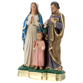 Sagrada Família imagem gesso 25 cm pintada à mão Arte Barsanti