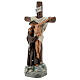 Apparizione a San Francesco d'Assisi statua gesso 20 cm Barsanti s3