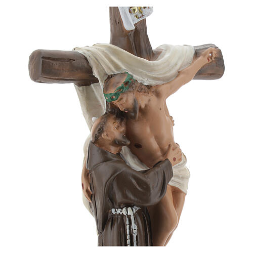 Objawienie Świętemu Franciszkowi z Asyżu figurka gipsowa 20 cm Barsanti 2