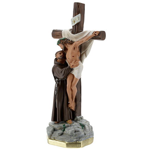 Statue aus Gips Erscheinung Franz von Assisi von Arte Barsanti, 30 cm 3
