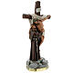 Statua Apparizione a San Francesco d'Assisi 30 cm gesso Barsanti s5