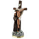 Christ Apparition to St Francis of Assisi statue, 30 cm in plaster Barsanti s3