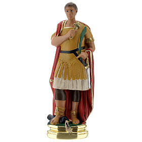 Święty Ekspedyt figurka gipsowa 20 cm malowana ręcznie Barsanti