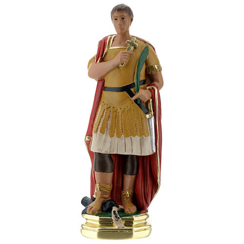Święty Ekspedyt figurka gipsowa 20 cm malowana ręcznie Barsanti 1