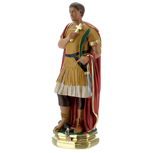 Święty Ekspedyt figurka gipsowa 20 cm malowana ręcznie Barsanti 3