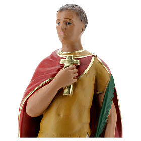 St. Expeditus plaster statue 30 cm hand painted Arte Barsanti