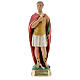 St. Expeditus plaster statue 30 cm hand painted Arte Barsanti s1