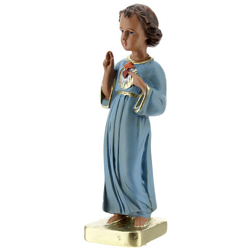 Statue aus Gips Jesuskind handbemalt Arte Barsanti, 20 cm 2