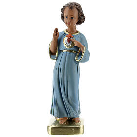 Statue in gesso: Bambino Benedicente statua gesso 20 cm dipinta Barsanti