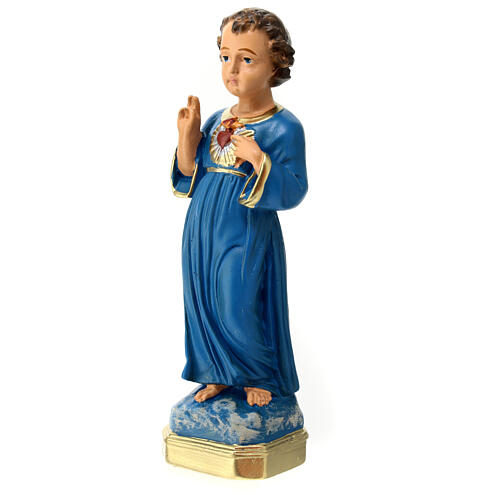 Bambino Benedicente statua gesso 20 cm dipinta Barsanti 3