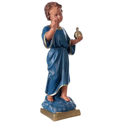 Estatua Niño que bendice 40 cm yeso pintado mano Arte Barsanti 4