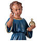 Estatua Niño que bendice 40 cm yeso pintado mano Arte Barsanti s2