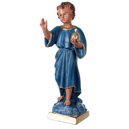Statue Enfant Bénissant 40 cm plâtre peint main Arte Barsanti 3