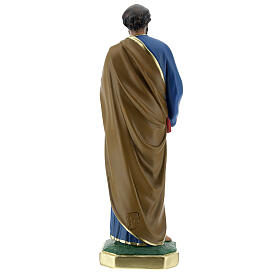 Statue aus Gips Heiliger Petrus handbemalt Arte Barsanti, 30 cm s5