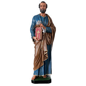 St. Peter hand painted resin statue Arte Barsanti 60 cm