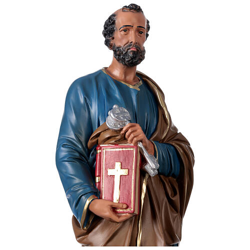 San Pedro 60 cm estatua resina pintada a mano Arte Barsanti 2