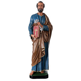 São Pedro imagem resina pintada à mão 60 cm Arte Barsanti