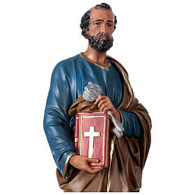 São Pedro imagem resina pintada à mão 60 cm Arte Barsanti