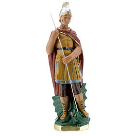 Statue aus Gips Heiliger Georg handbemalt Arte Barsanti, 30 cm