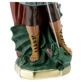 Statue aus Gips Heiliger Georg handbemalt Arte Barsanti, 30 cm s4