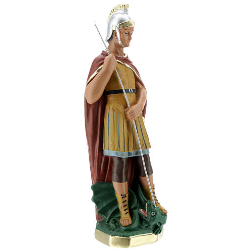 Statue aus Gips Heiliger Georg handbemalt Arte Barsanti, 30 cm 5