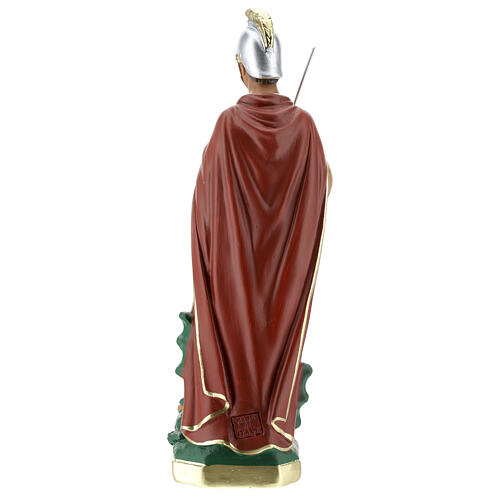 Statue aus Gips Heiliger Georg handbemalt Arte Barsanti, 30 cm 6
