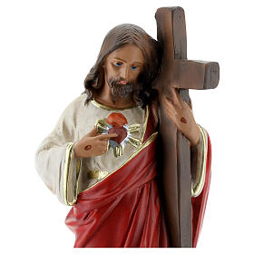 Jesus Christ Redeemer statue, 20 cm hand painted plaster Arte Barsanti