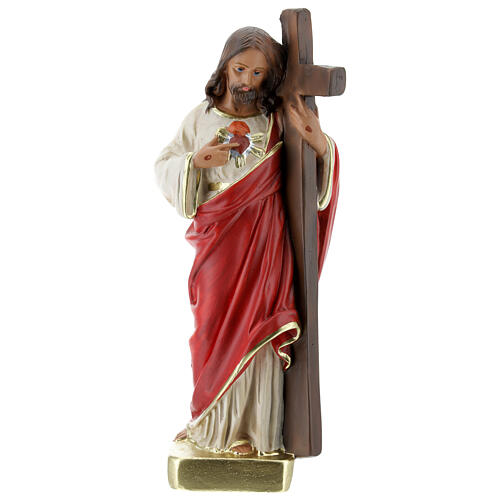 Jesus Christ Redeemer statue, 20 cm hand painted plaster Arte Barsanti 1