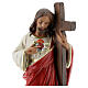 Jesus Christ Redeemer statue, 20 cm hand painted plaster Arte Barsanti s2