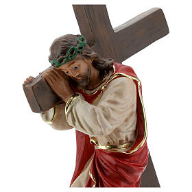 Statue aus Gips Heiliger Erlöser handbemalt Arte Barsanti, 30 cm s4