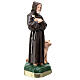 St Anthony the Abbot plaster statue, 20 cm hand painted Barsanti s3