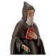 Statue of Saint Anthony Abbot, 25 cm in hand painted plaster Barsanti s2