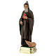 Statue of Saint Anthony Abbot, 25 cm in hand painted plaster Barsanti s3