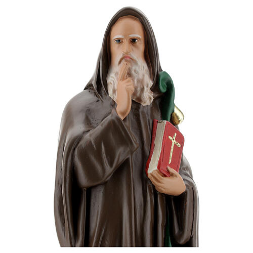 Imagem Santo Antão gesso 30 cm pintada à mão Barsanti 2