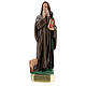 Statue of St Anthony the Abbot, 30 cm hand painted plaster Barsanti s1