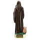 Statue of St Anthony the Abbot, 30 cm hand painted plaster Barsanti s5